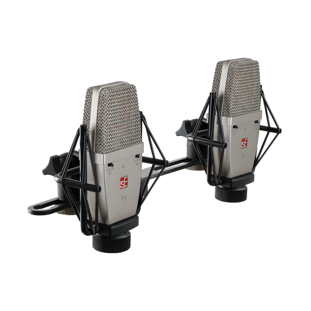 sE Electronics T1 Cardioid Large Diaphragm Condenser Microphone - Pair