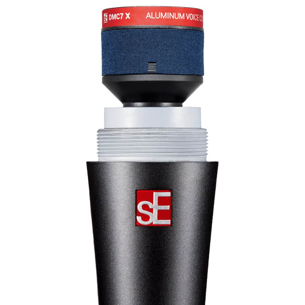 sE Electronics V7 Switch supercardioid dynamic vocal microphone with lockable switch, wired live microphone for stage and studio use