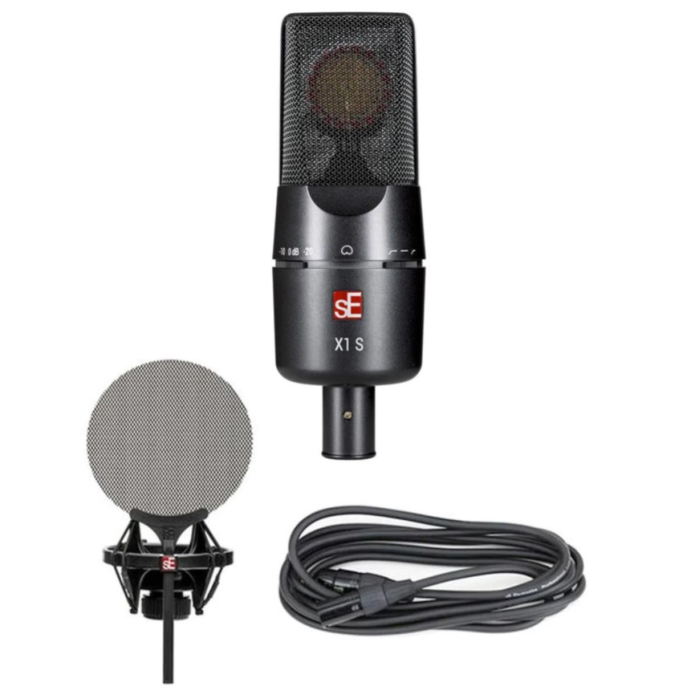 sE Electronics X1 S Vocal Pack Large Diaphragm Condenser Microphone with Shock Mount and Pop Filter