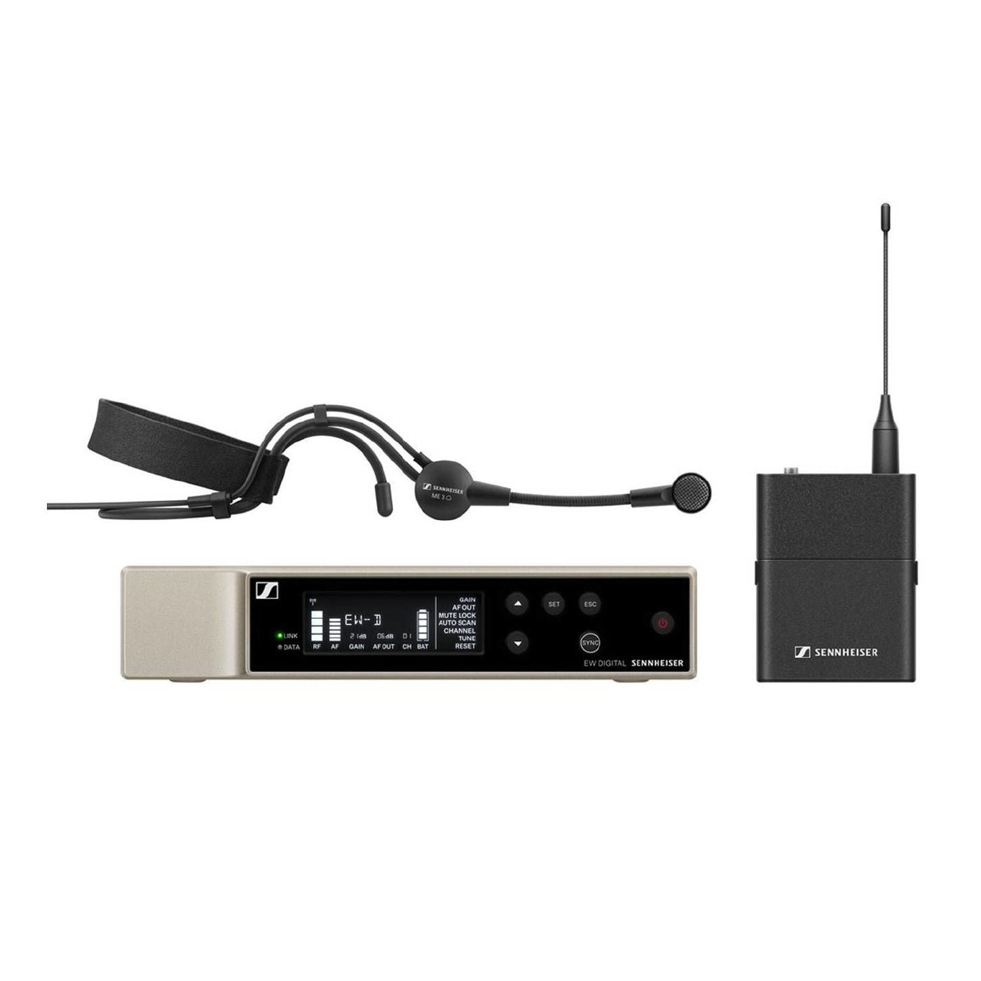 Sennheiser EW-D ME3 SET All-In-One Digital Wireless Headset Set - Range R1-6
