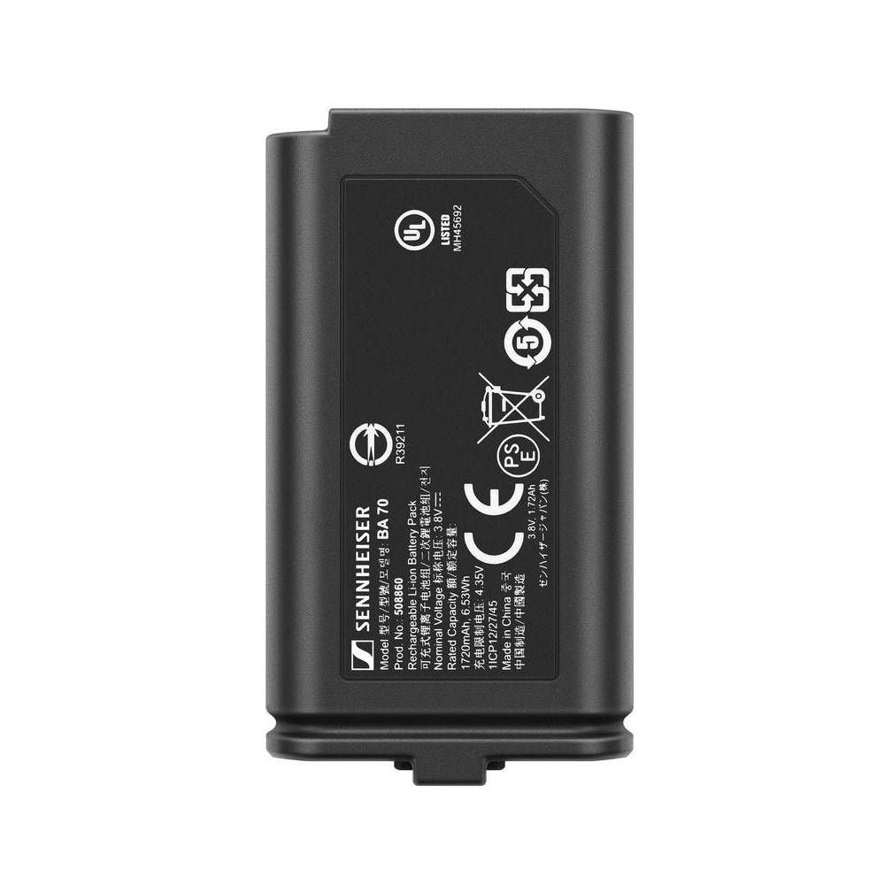 Sennheiser BA 70 Rechargeable Battery Pack for EW-D Bodypack and Handheld Transmitters