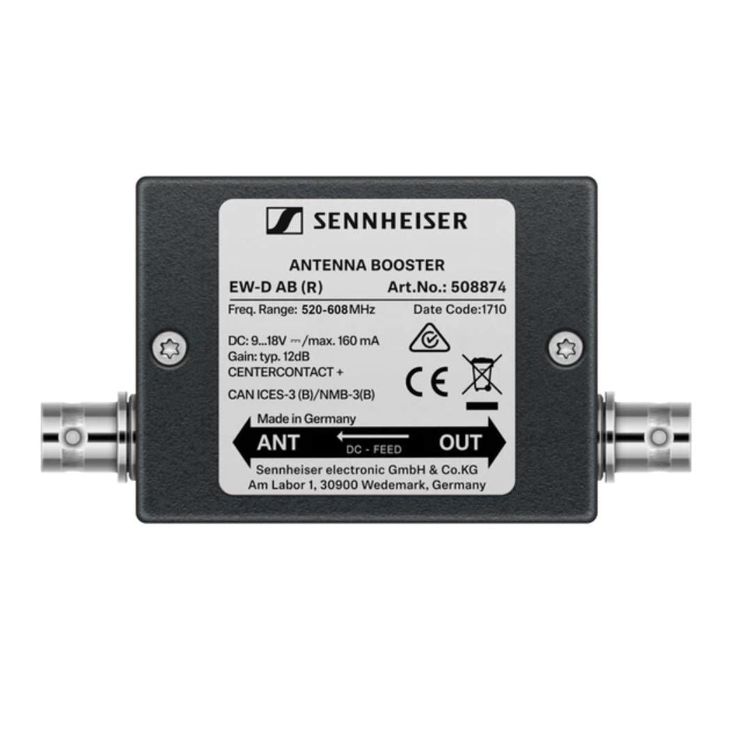 Sennheiser EW-D AB Inline Antenna Booster for EW-D Wireless Systems - Range R