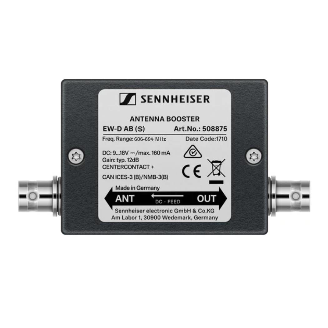 Sennheiser EW-D AB Inline Antenna Booster for EW-D Wireless Systems - Range S
