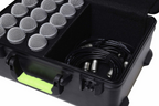 GATOR Gator SH-MICCASE15 Shure microphone case with TSA latches holding up to 15 wired microphones, black protective bag