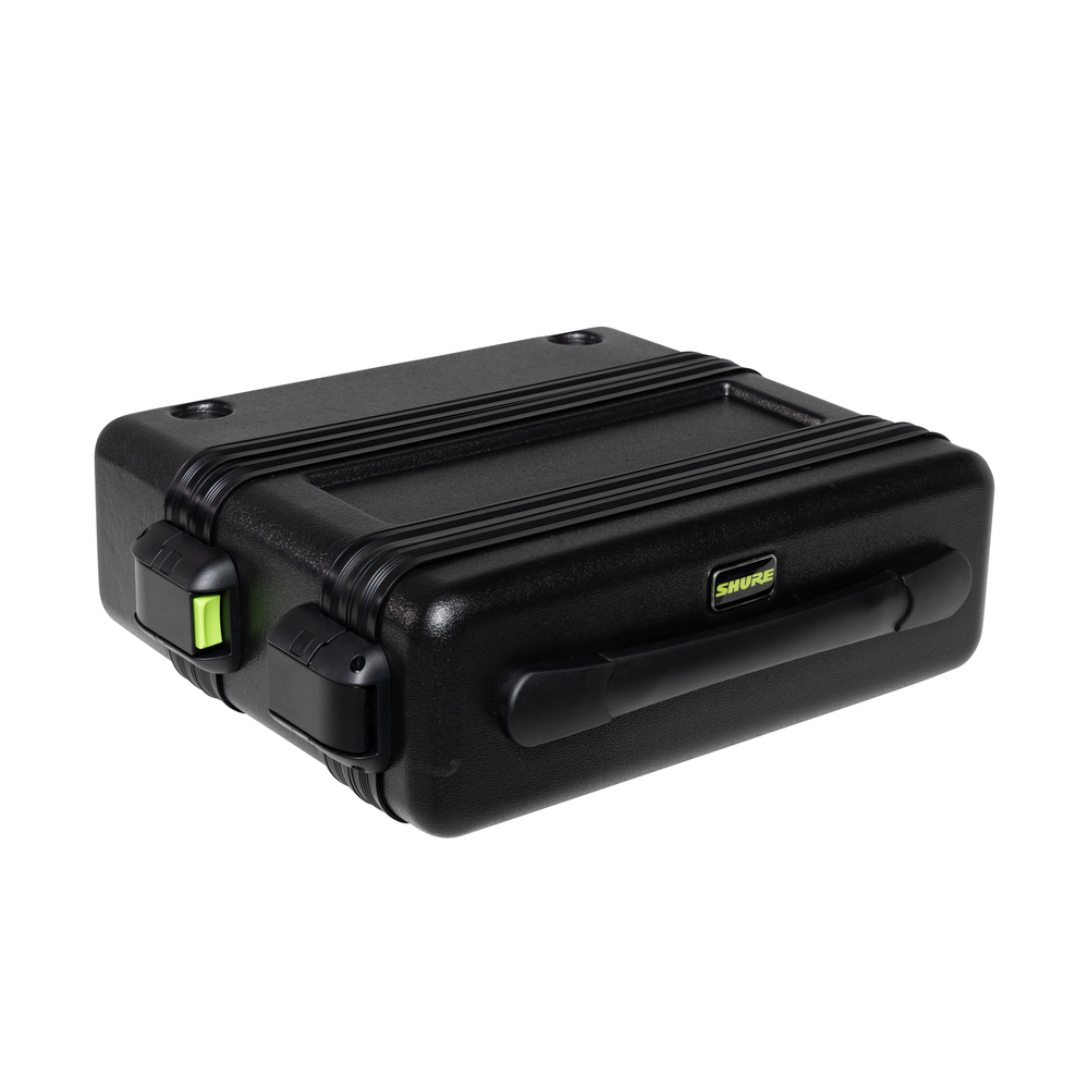GATOR Gator SH-WSYS-CASE Shure Wireless System case in black, padded bag with handles for secure storage and transport.