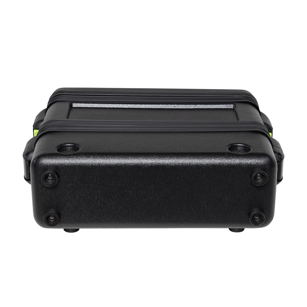 Gator SH-WSYS-CASE Shure wireless system case with padded compartments and sturdy zipper for secure transportation.