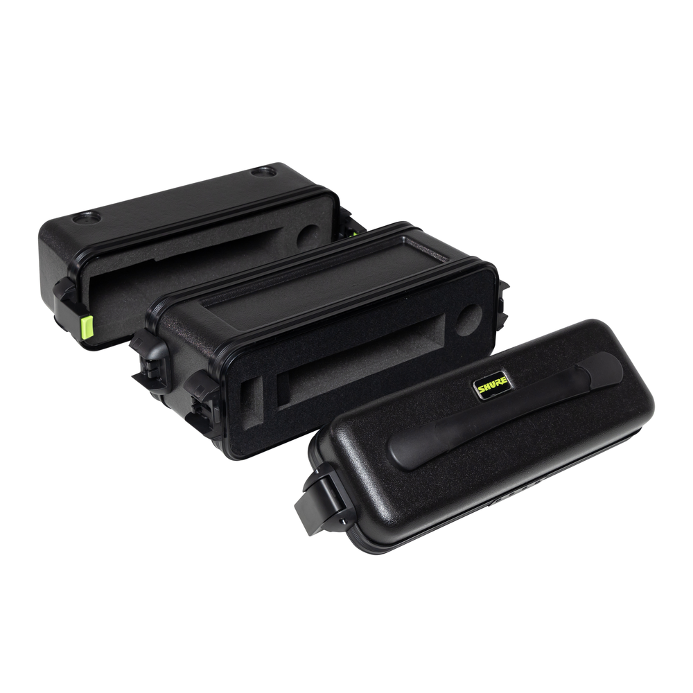 Gator SH-WSYS-CASE Shure wireless system case with padded compartments for secure storage and transport of audio equipment.