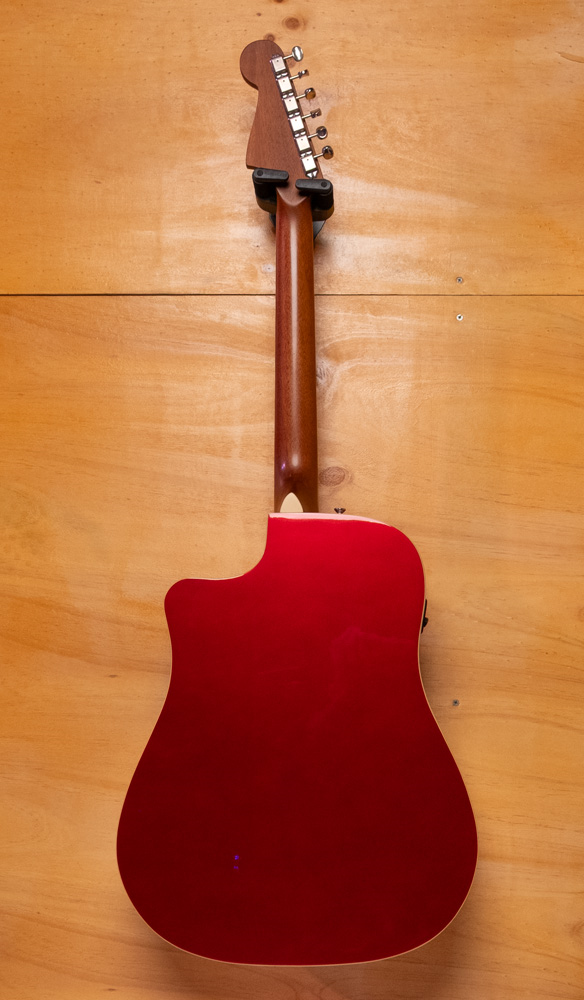 Fender Redondo Player Acoustic Guitar In Candy Apple Red - Preloved