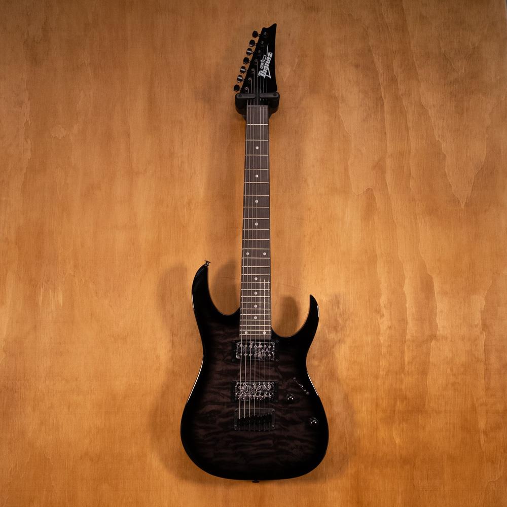 Ibanez RG7221QA Gio 7-String Electric GuitarTrans Black Sunburst (B-Stock)