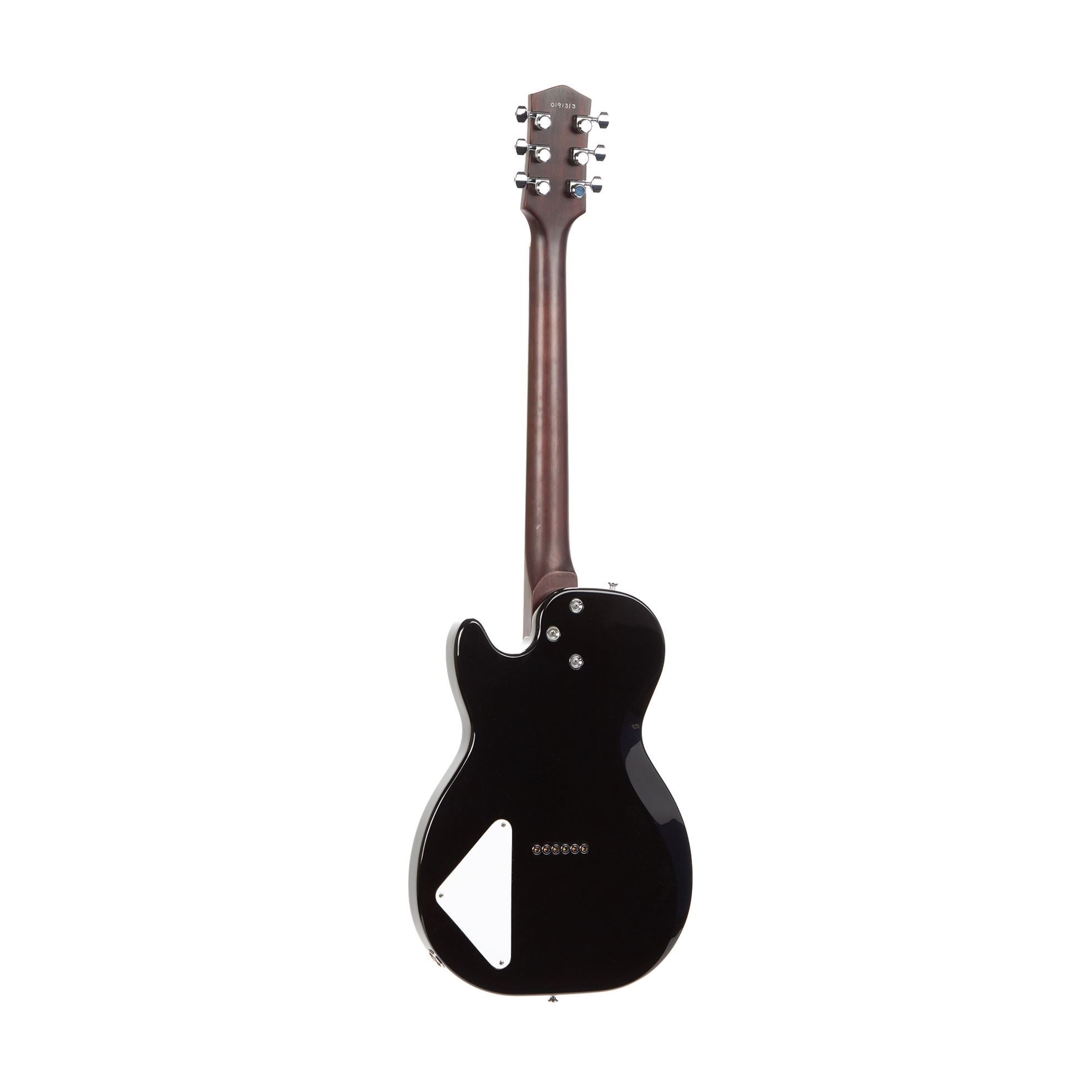 Harmony Standard Series Jupiter Electric Guitar with Flame Maple Top in Transparent Black