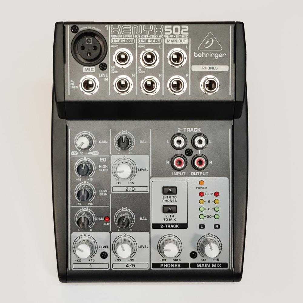 Behringer Xenyx 502 Mixer NO PSU (EX DISPLAY) - Preloved