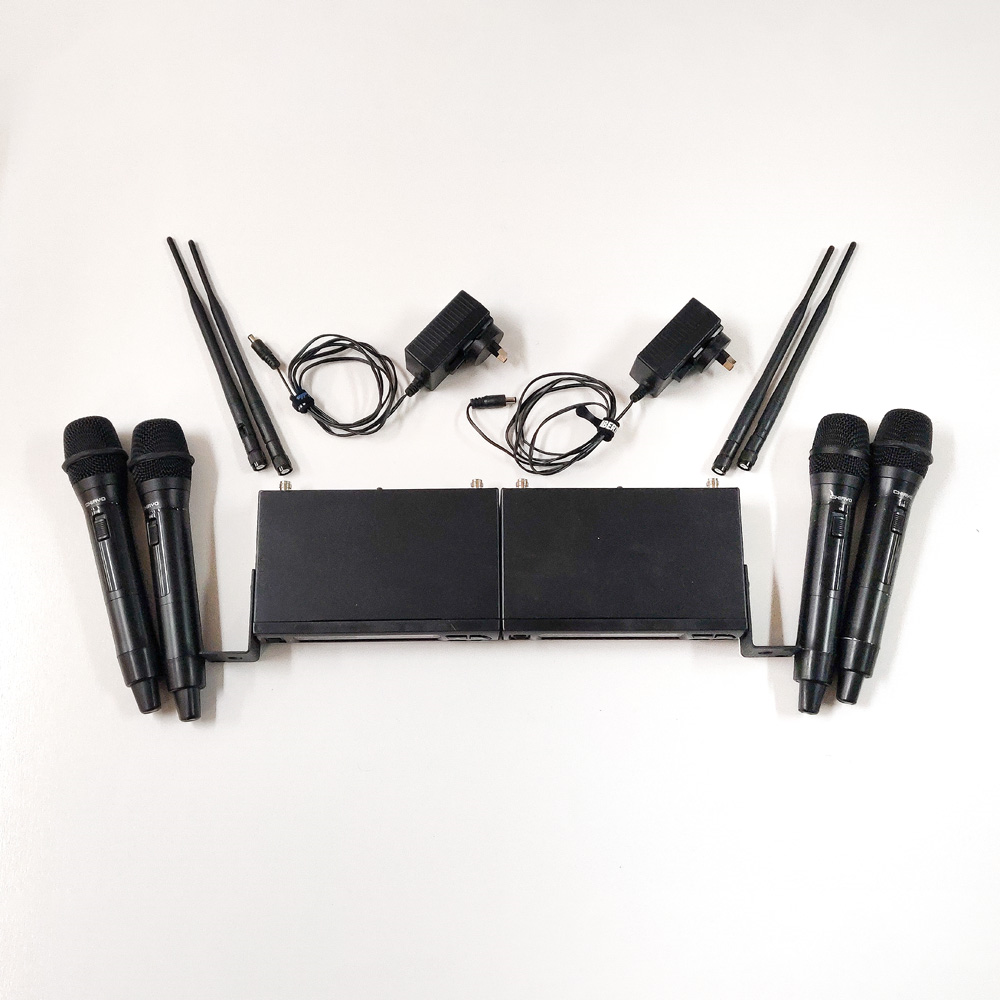 Chaiyo SDR-6200 IrDA Wireless Handheld Microphone System (Pair) - Preloved