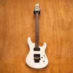 Preloved Yamaha RGX420DZ electric guitar with JB/59 SD pickups, shown in a fitted hardbag, highlighting its sleek design.