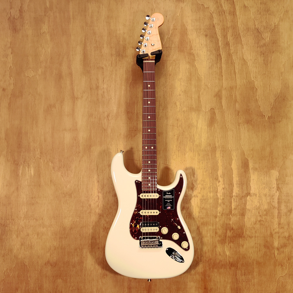 Fender Am Pro II Strat HSS RW FB - Olympic White - (B-Stock)