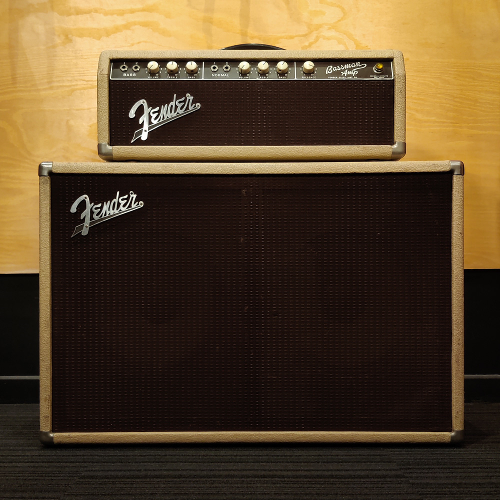 Fender 1962 Brownface Bassman Head and 2x12 Cab - Preloved