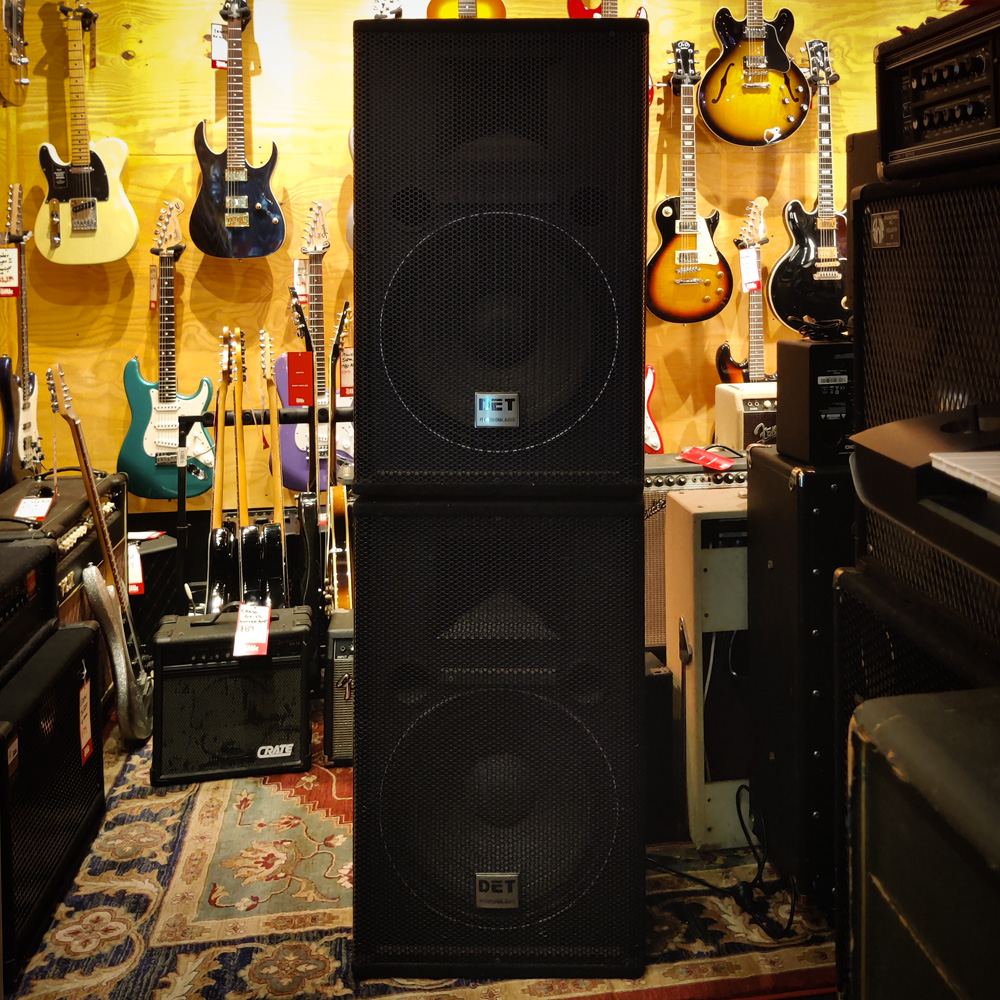 DET 15 inch Passive PA Speaker Pair - Preloved