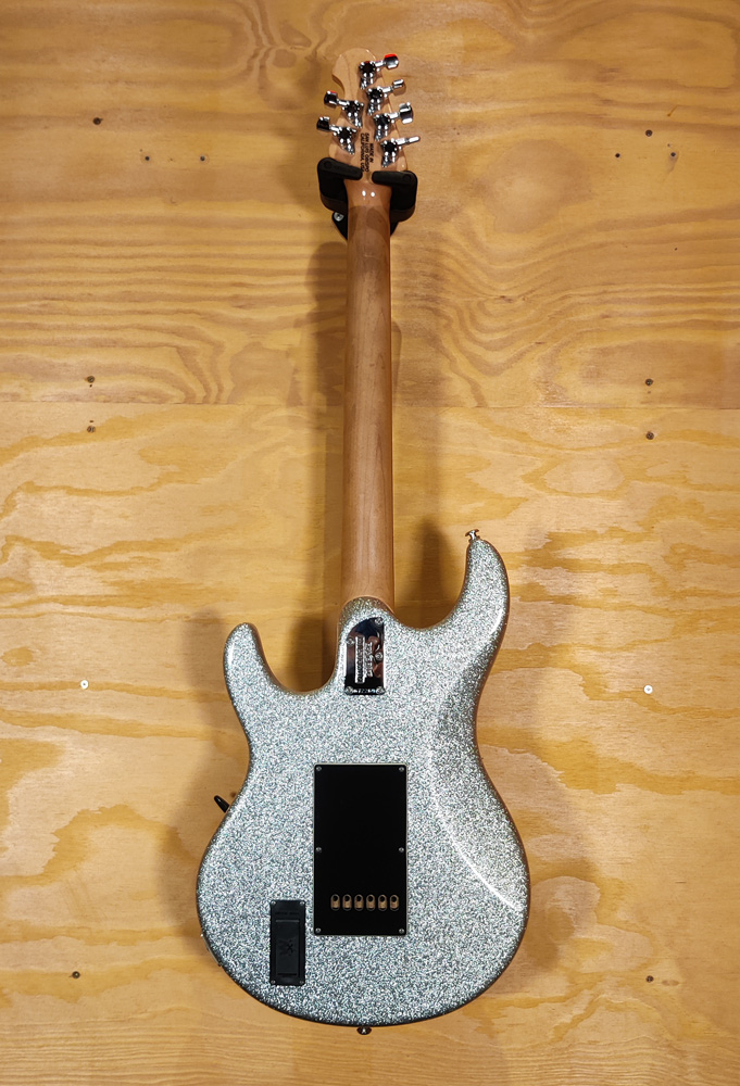 Ernie Ball Music Man Silhouette Electric Guitar in Silver Sparkle - Preloved