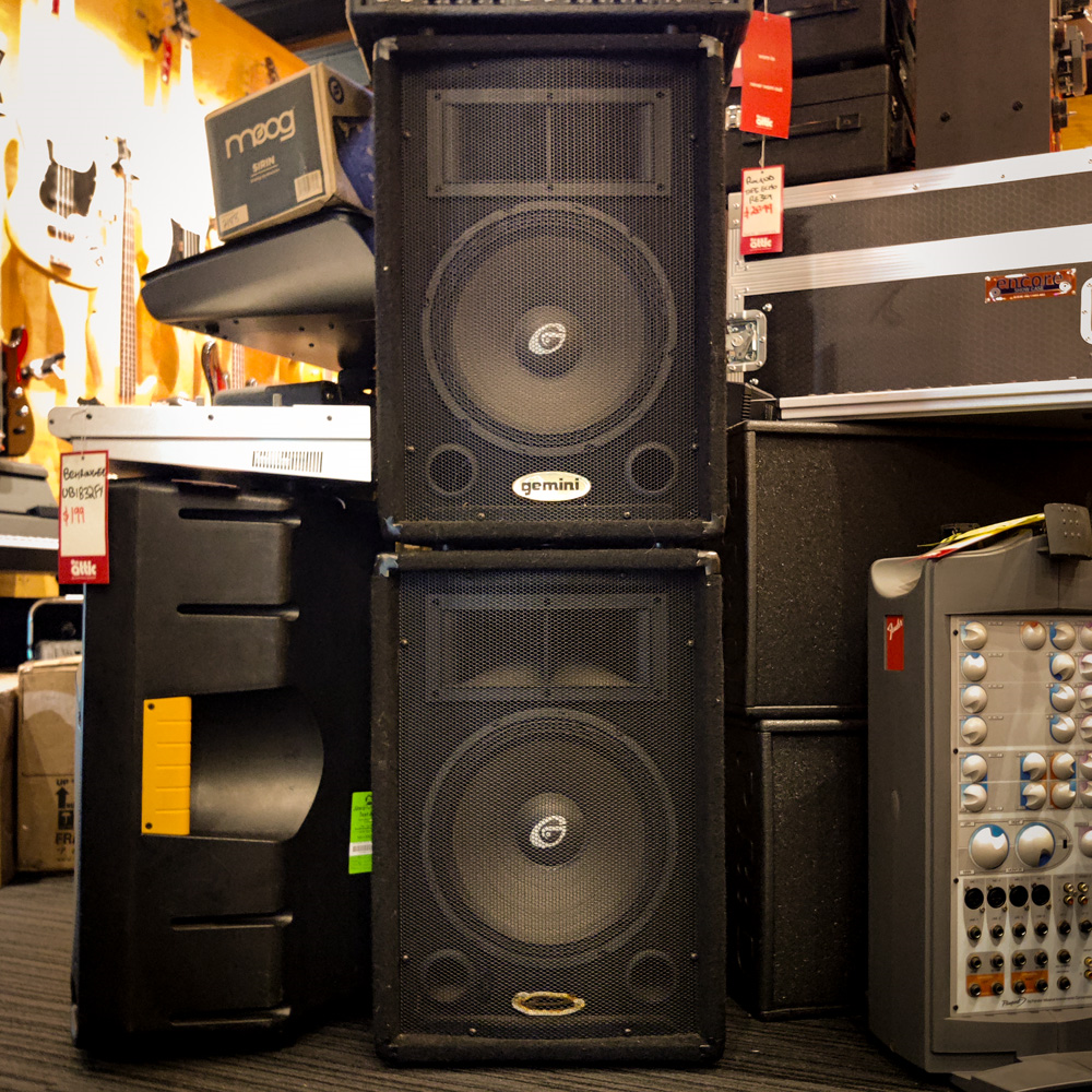 Gemini 12 inch Passive PA Speaker Pair - Preloved
