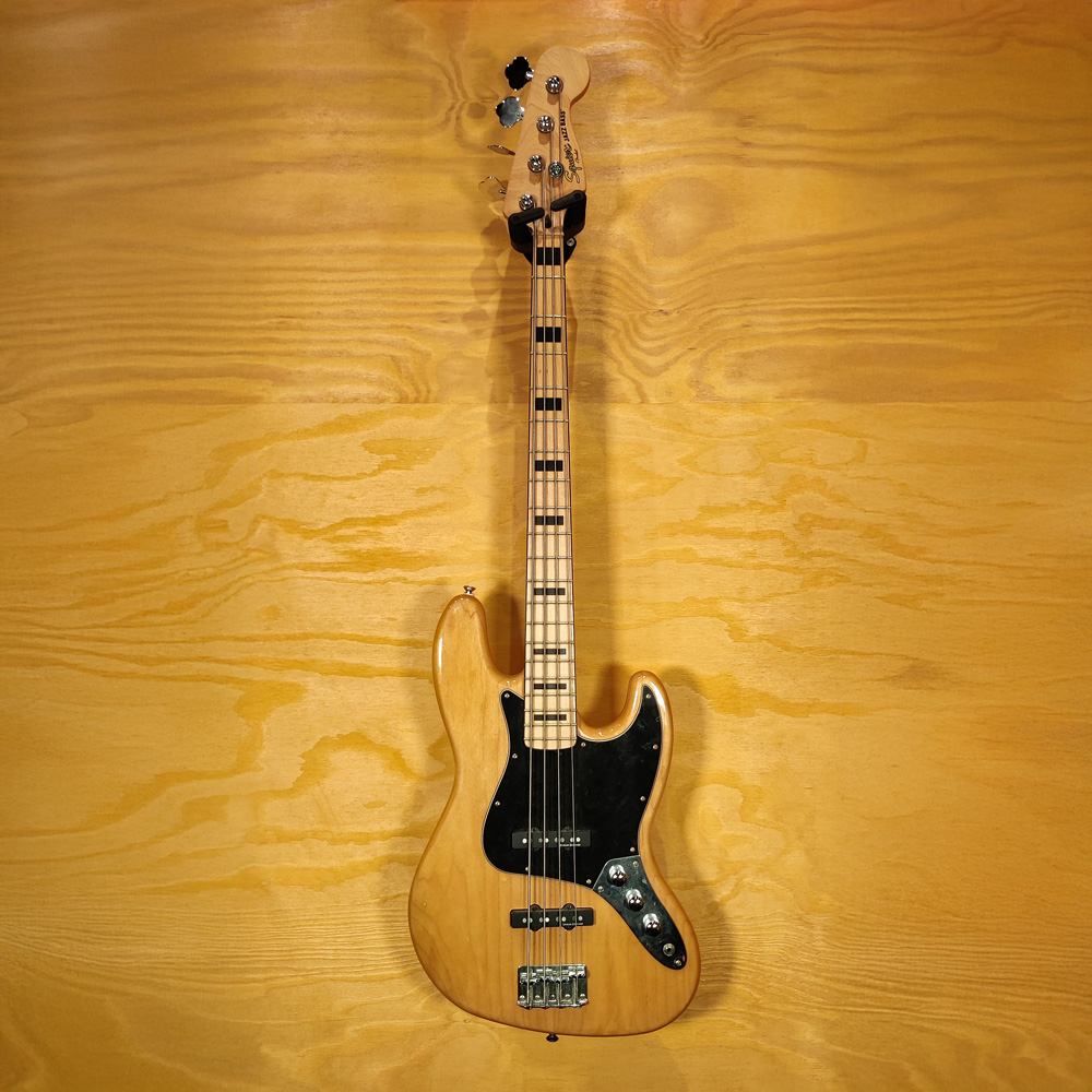 Squier Jazz Bass Guitar in Natural - Preloved