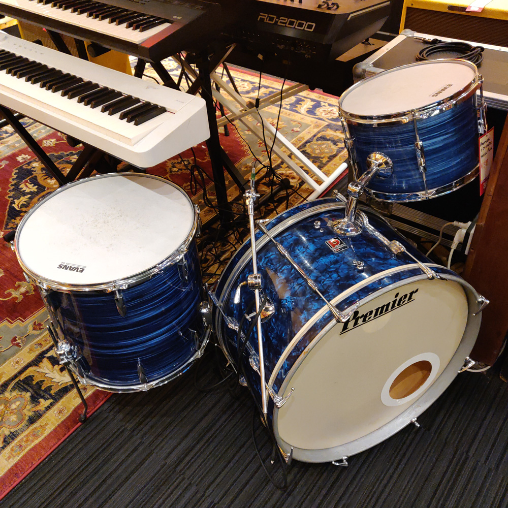 Premier Olympic 3-piece Drum Kit Shell Pack in Blue - Preloved (Mint Condition)