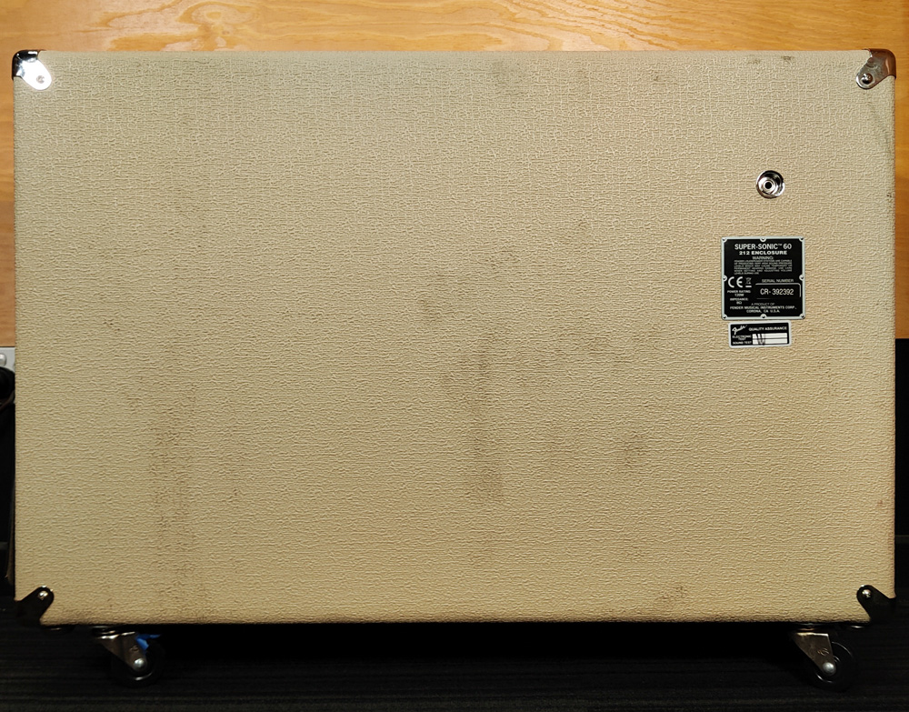 Fender Super-Sonic 60 212 Enclosure 2x12 Guitar Amplifier Cabinet in Blonde - Preloved