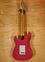 Fender American Deluxe Stratocaster 'V' Neck Electric Guitar in Fiesta Red - Preloved (Mint Condition)