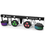 Beamz SHOWBAR-FREE 2x Par 2x Derby and Strobe