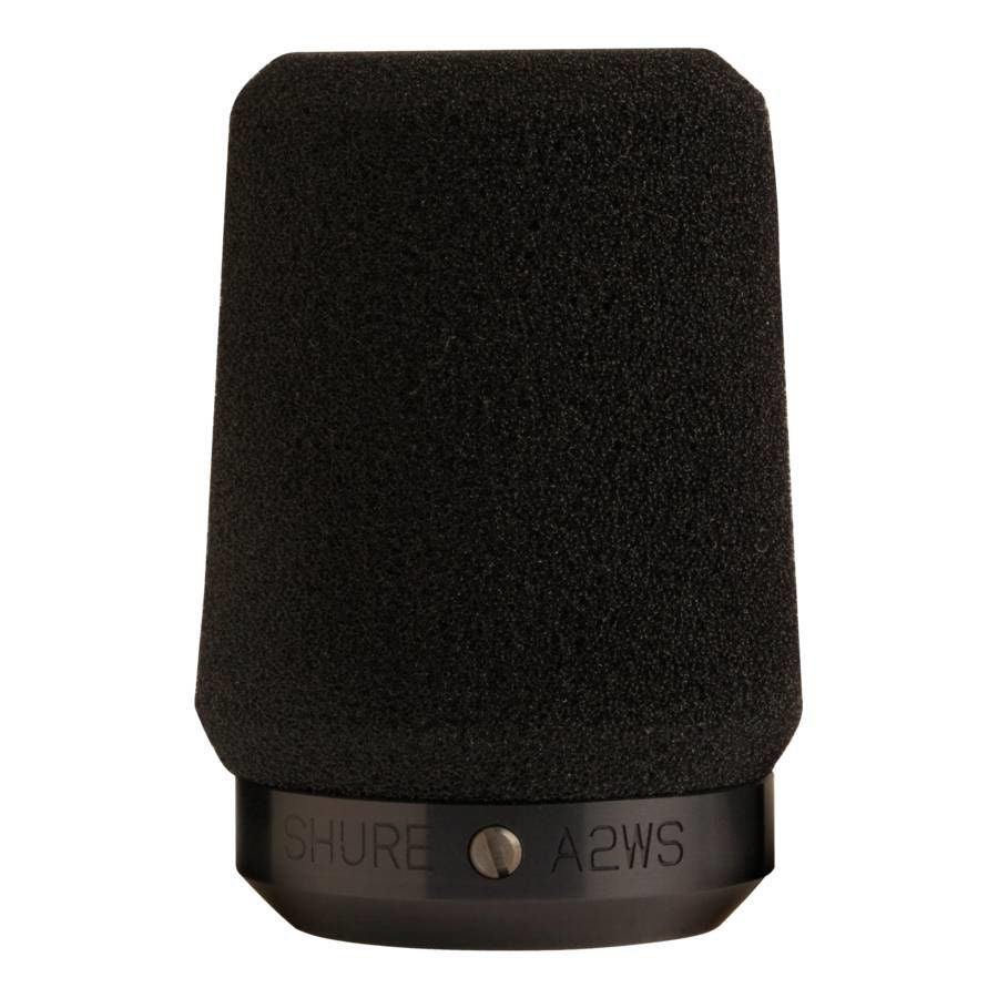 Shure A2WS-BK Black Foam Windscreen with Locking Feature for 545 Series & S