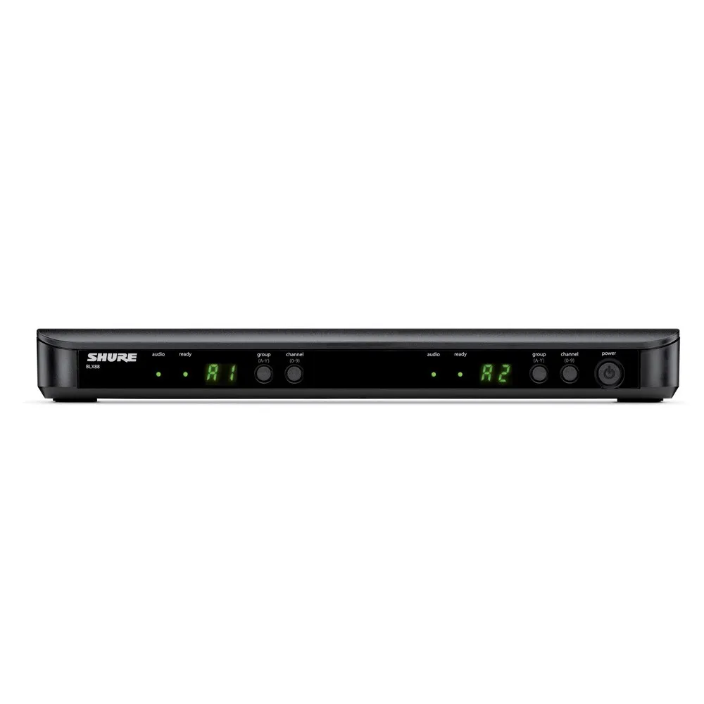 Shure BLX 88 Wireless Mic Dual Receiver Non Rack Mount K14: 614-638MHz