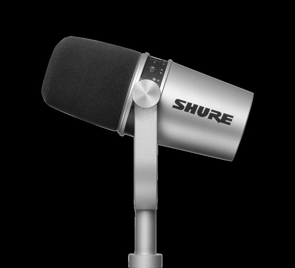 Shure MV7 Podcast Microphone USB/XLR in Silver