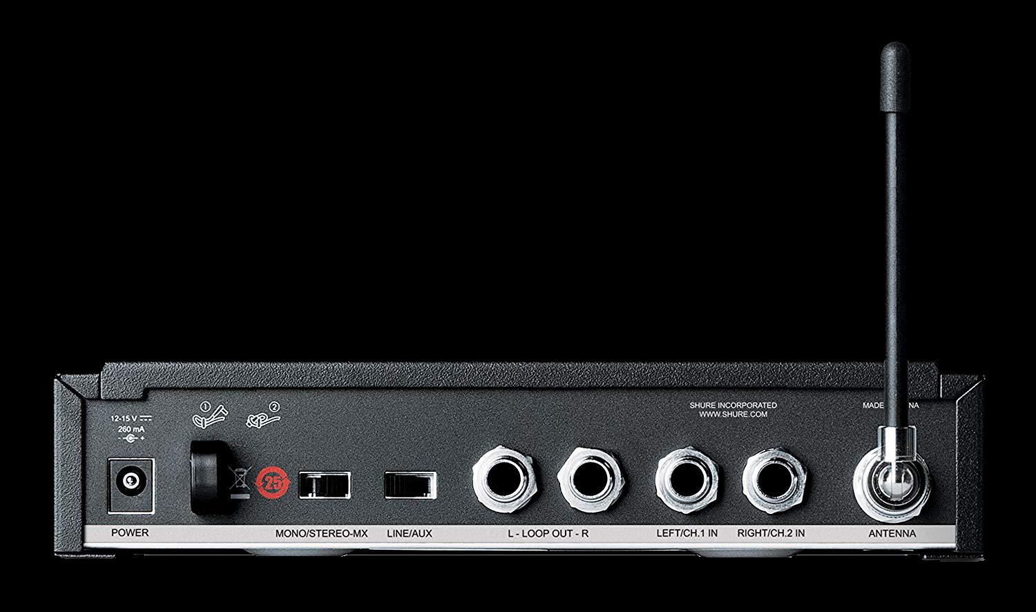 Shure P3TR112G PSM300 Wireless System with Grey SE112 Sound Isolating Earphones (J10: 584-608 MHz)