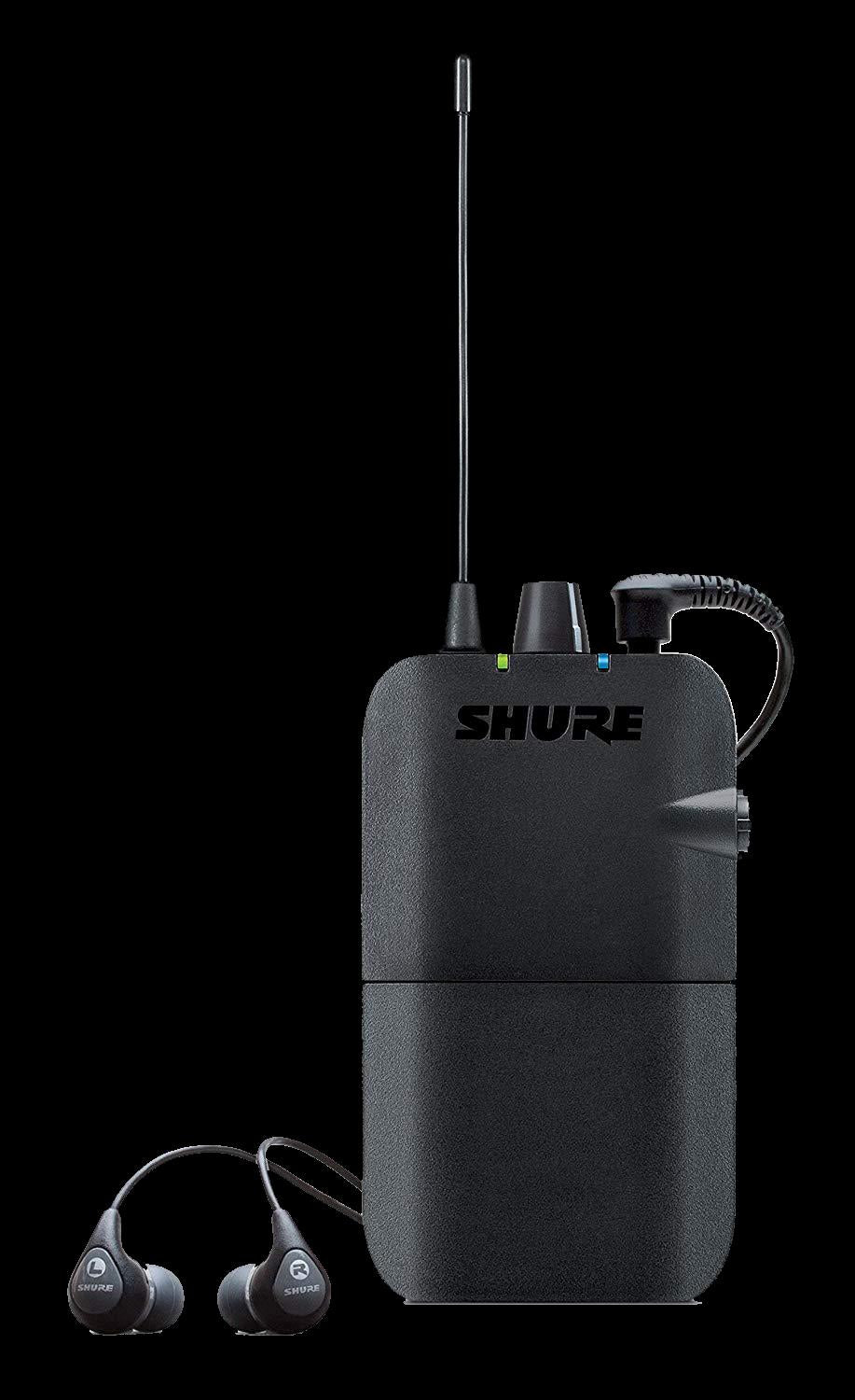 Shure P3TR112G PSM300 Wireless System with Grey SE112 Sound Isolating Earphones (J10: 584-608 MHz)