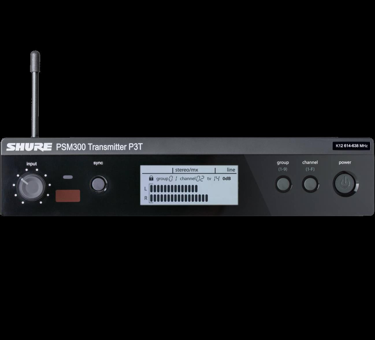Shure P3TRA215 PSM300 Wireless System with Clear SE215 Sound Isolating Earphones (L19: 630-654 MHz)
