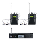 PSM300 Twin Wireless System 630-654 MHz; includes 2x P3R Bodypacks & 2x SE215-CL