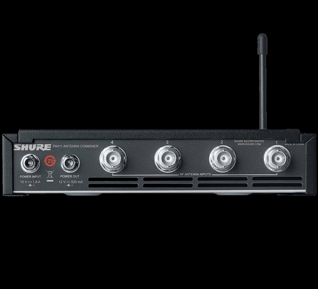 Shure PA411 PSM Antenna Combiner 4 Inputs 1 Output (470-865 MHz)