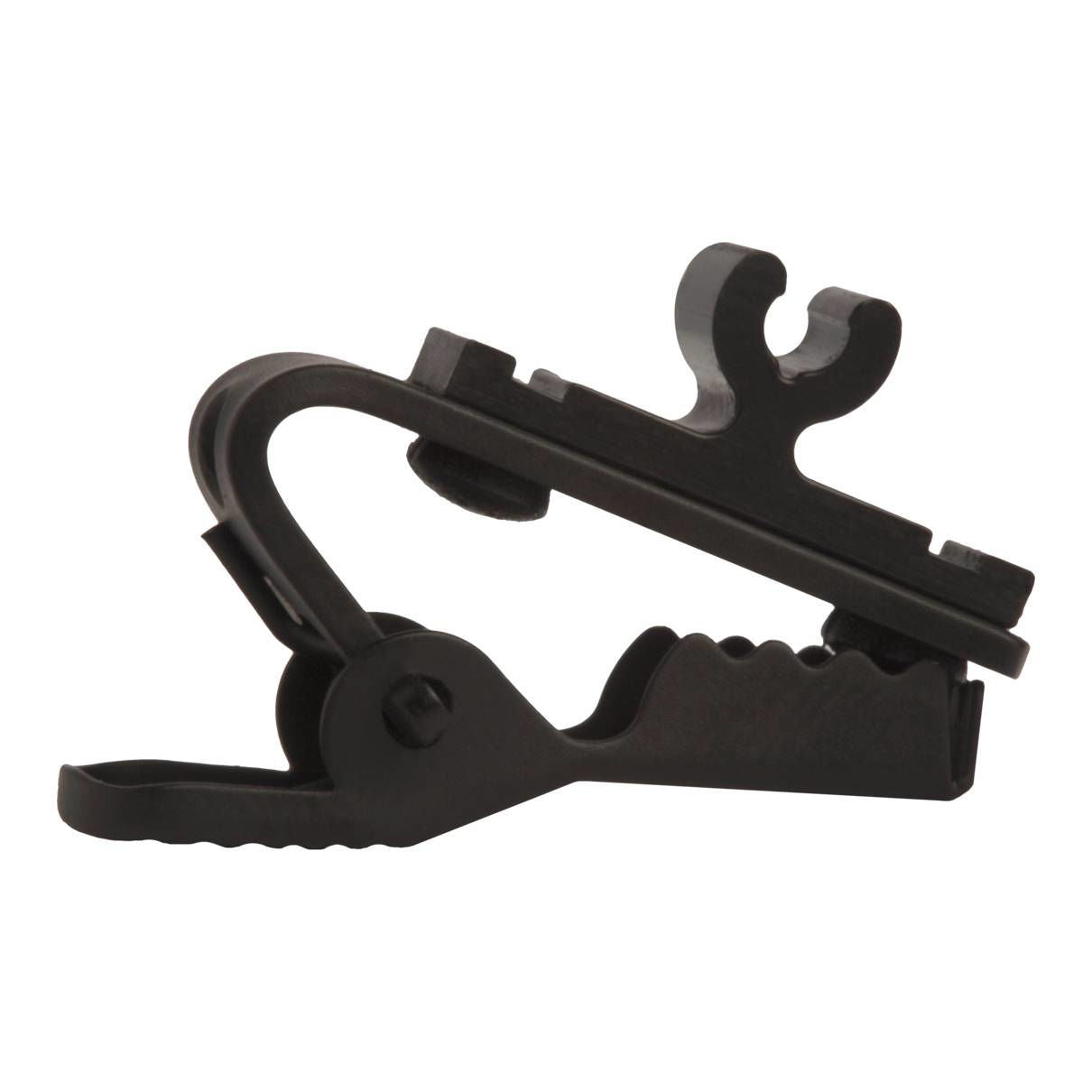 Shure RK354SB tie bar for WL93 and SM93 microphones, metal accessory with clip for secure microphone attachment.