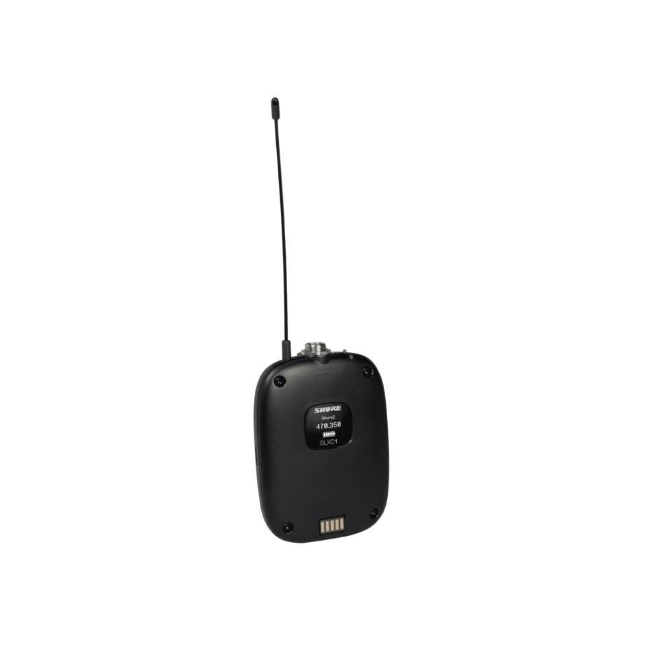 Shure SLX-D System with SLXD1 Transmitter, WL185 Mic & SLXD4 Digital Wireless Receiver