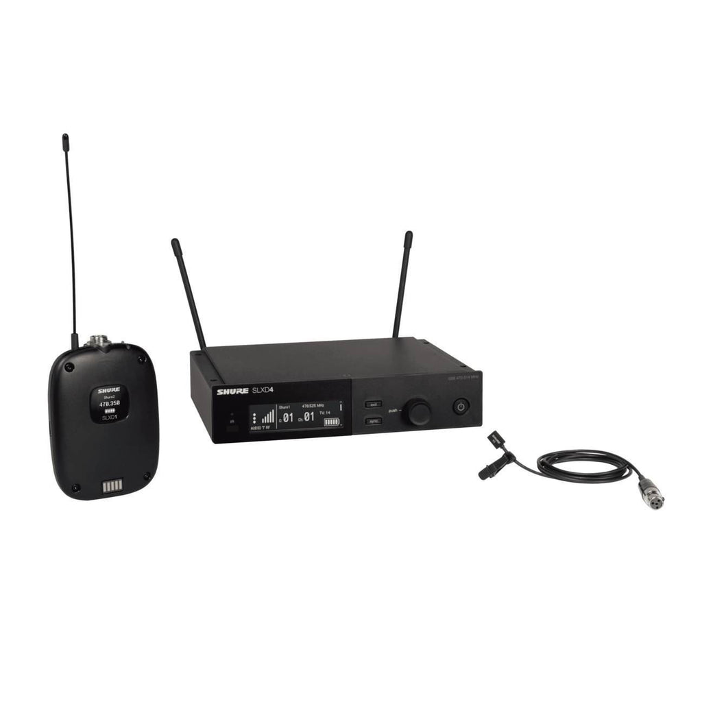 Shure SLX-D System with SLXD1 Transmitter, WL93 Mic & SLXD4 Digital Wireless Receiver