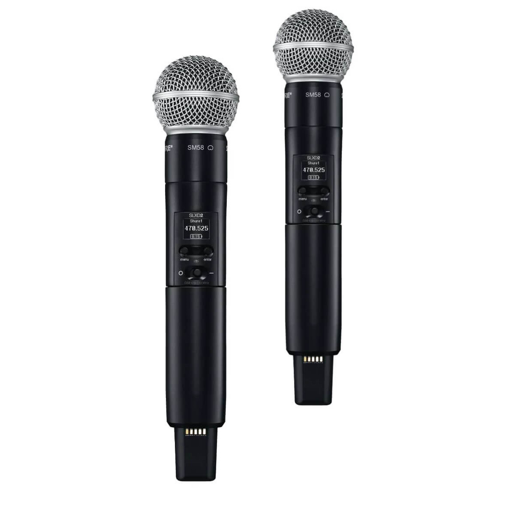 Shure SLXD24D/SM58 Dual Wireless Digital Microphone System - H57: 520 - 564MHz