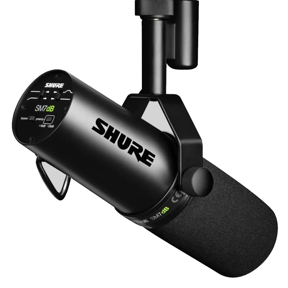 Shure SM7dB Dynamic Cardioid Vocal Microphone with Built-In Preamp