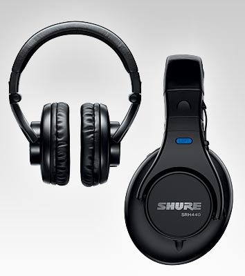 Shure SRH440 Professional Studio Headphones