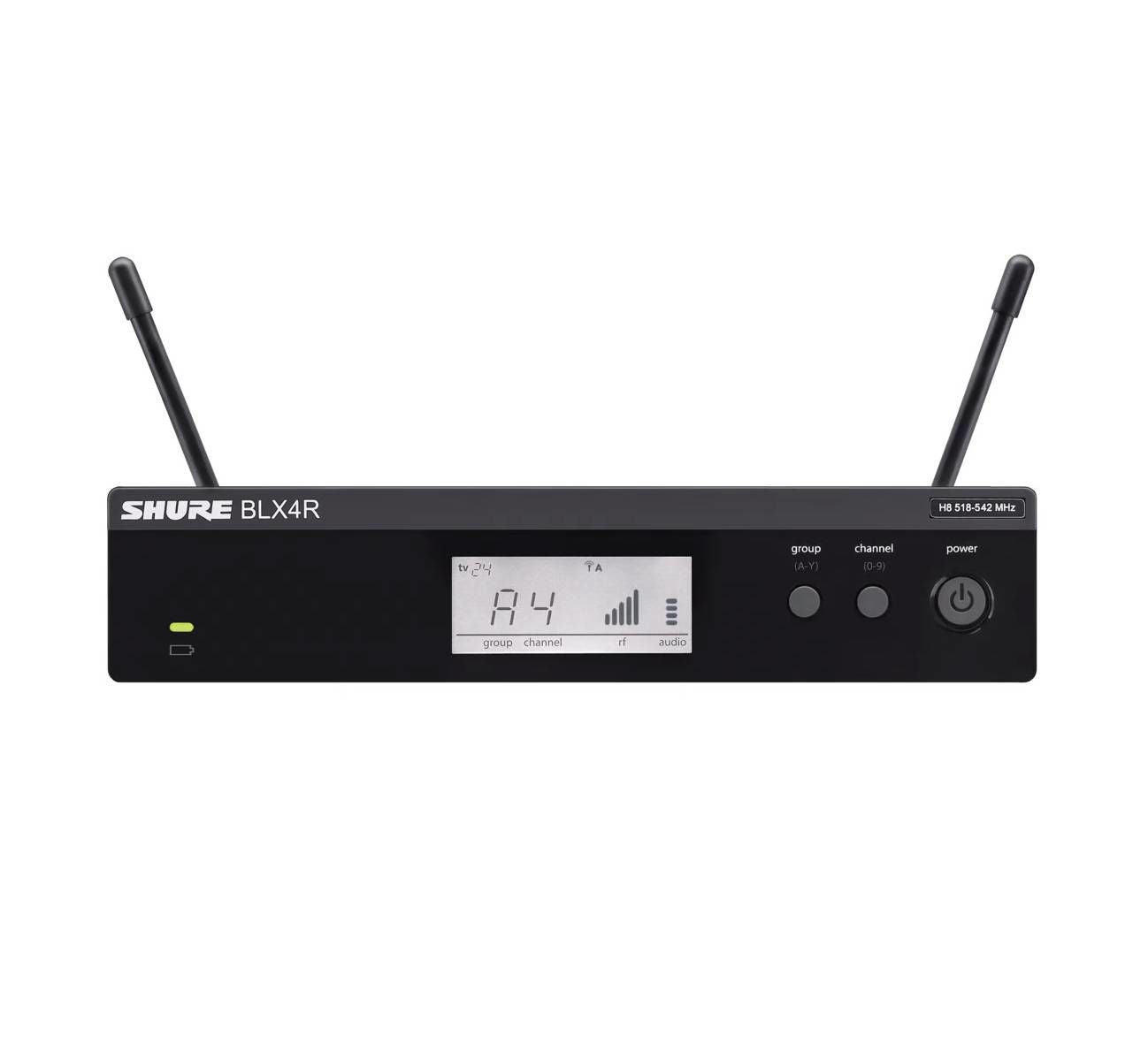 Shure BLX4R Wireless Microphone Receiver Rack Mountable (K14: 614-638MHz)