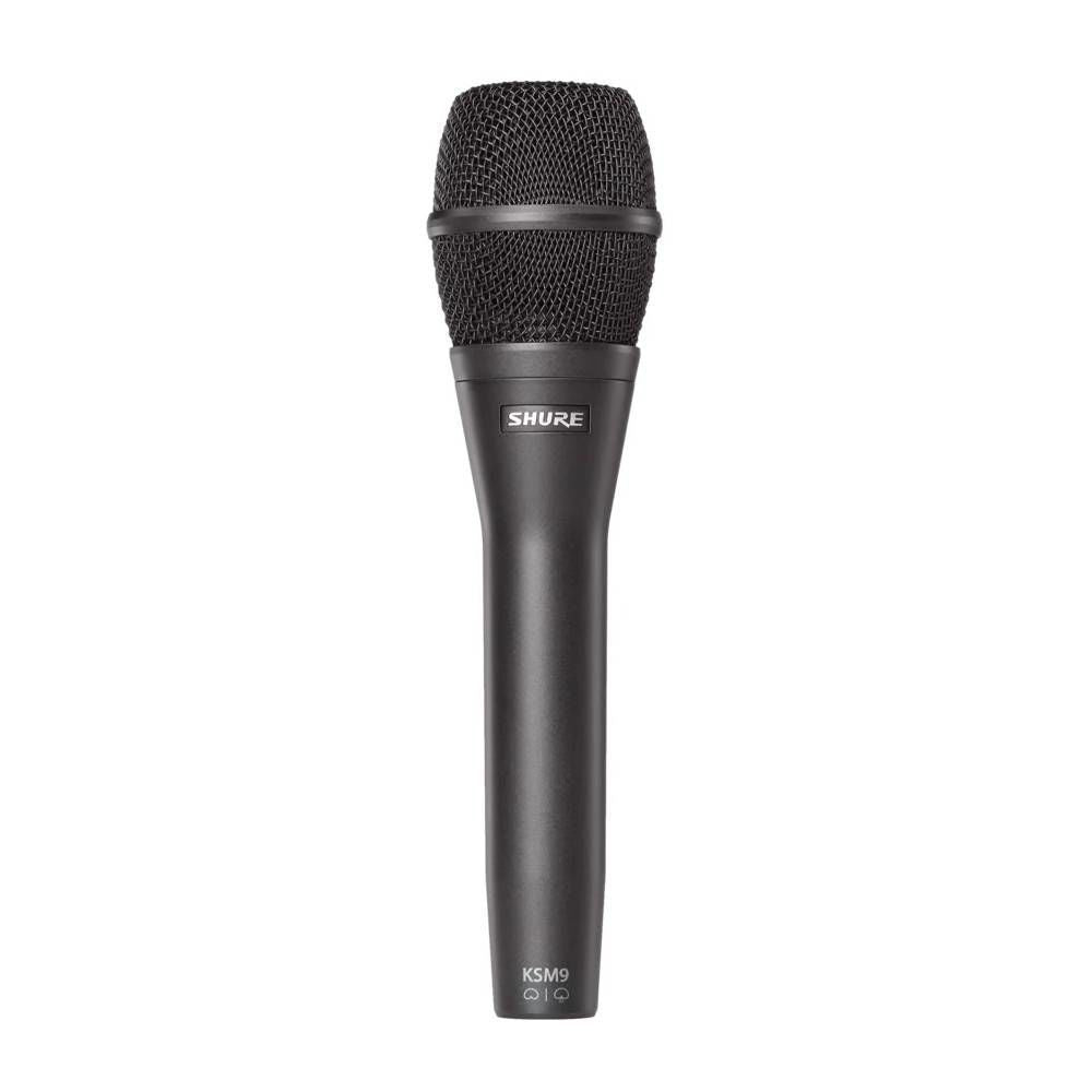Shure KSM9 Microphone Condenser Supercardioid/ Cardioid (Charcoal Grey)