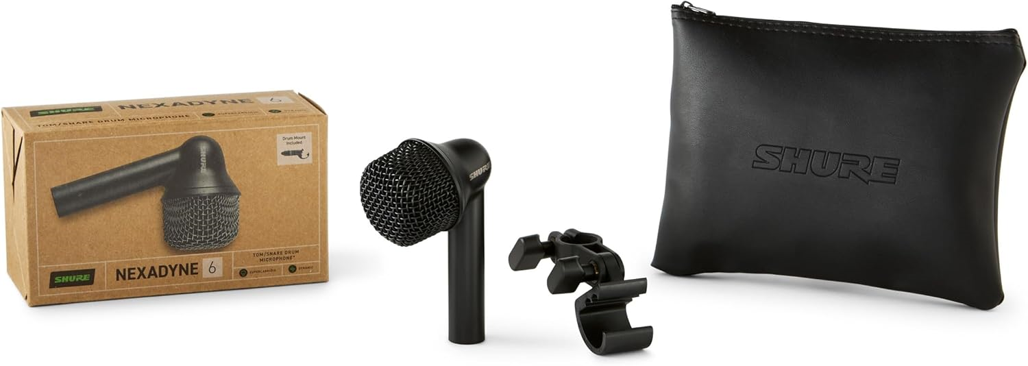Shure Nexadyne 6 Supercardioid Dynamic Tom/Snare Drum Microphone
