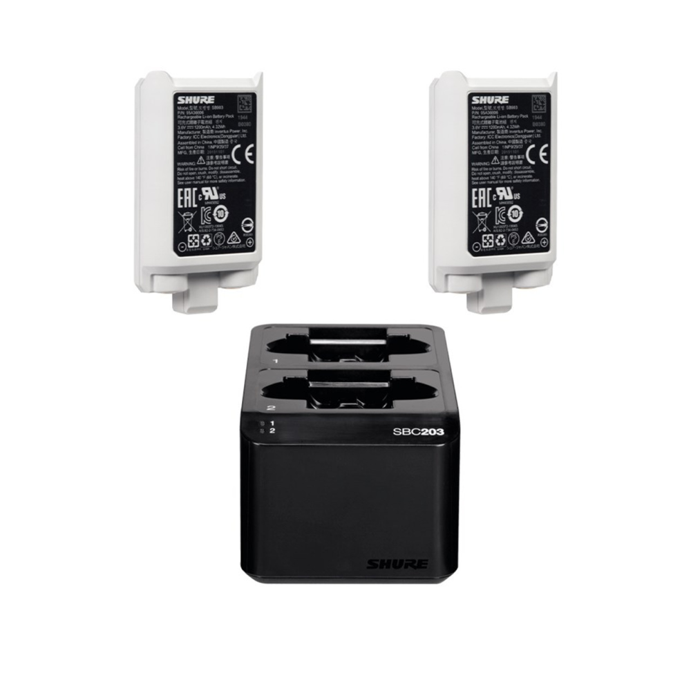Shure SBC203 Dual Docking Recharging Station - Suits SB903