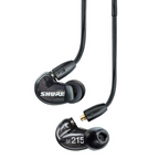 Shure SE215 Sound Isolating In Ear Monitors - Black (IEM)