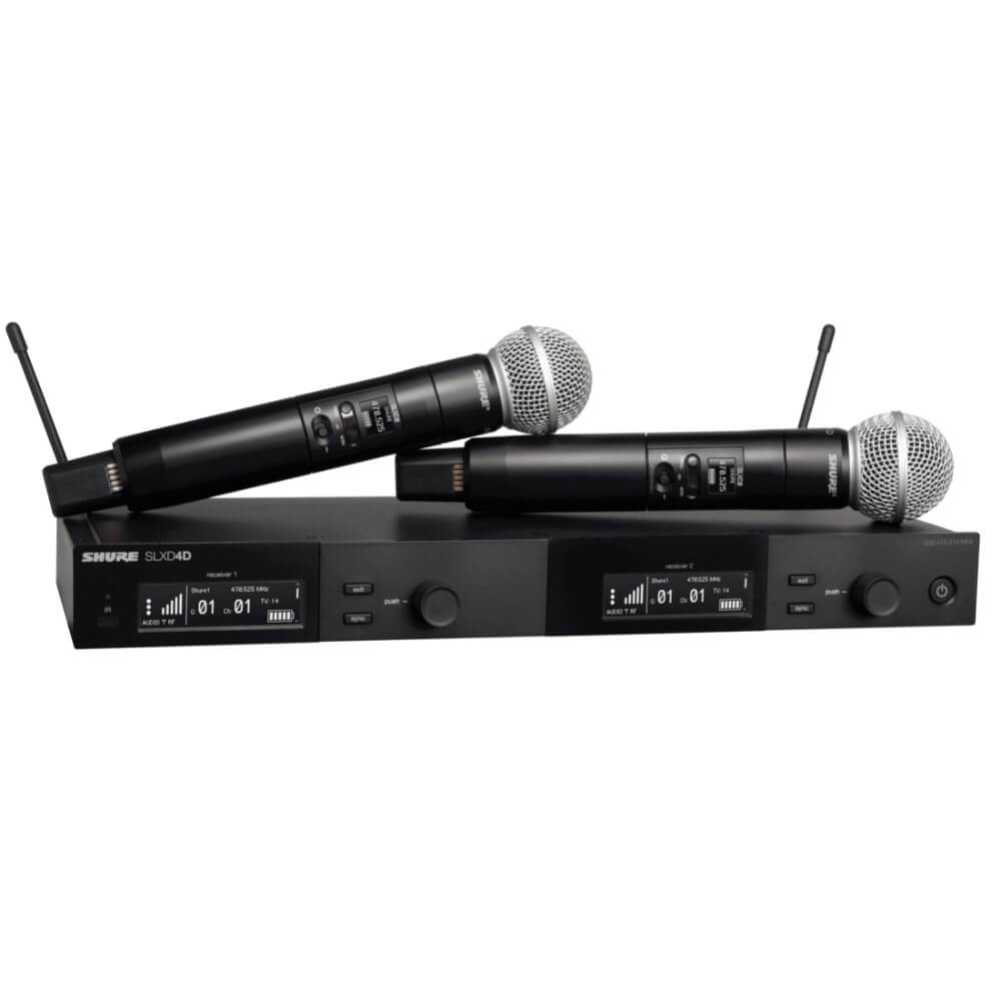 Shure SLXD24D/SM58 Dual Wireless Digital Microphone System - H57: 520 - 564MHz