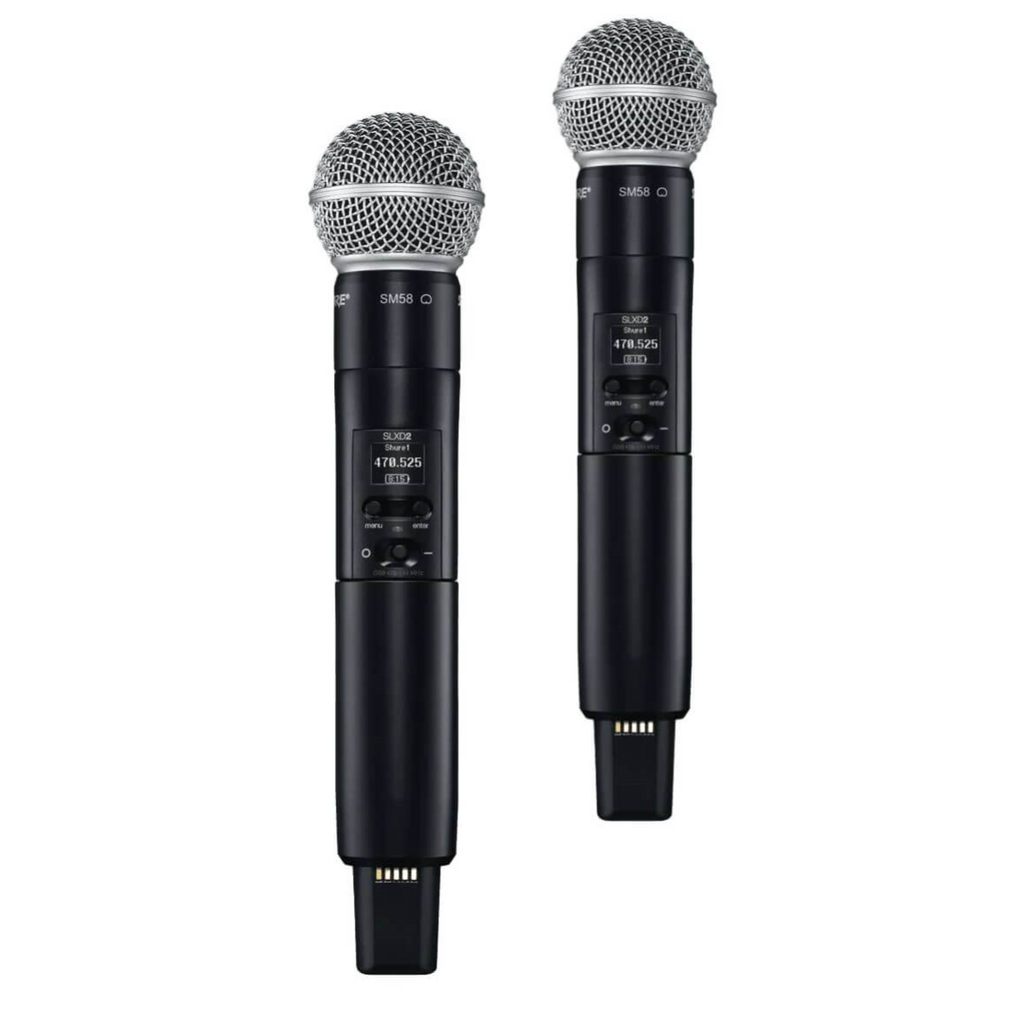 Shure SLXD24D/SM58 Dual Wireless Digital Microphone System - H57: 520 - 564MHz