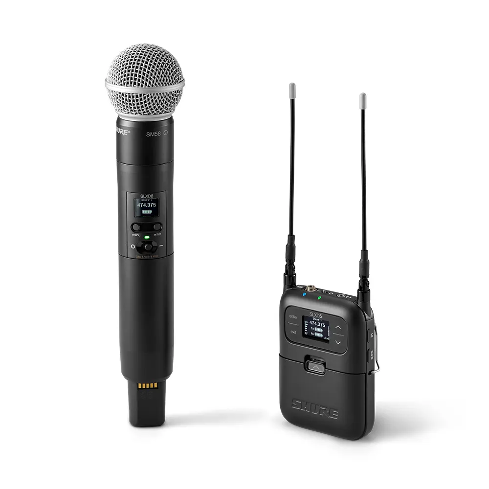 Shure Digital Wireless Handheld System with SM58 Mic - H57 (520-564MHz)