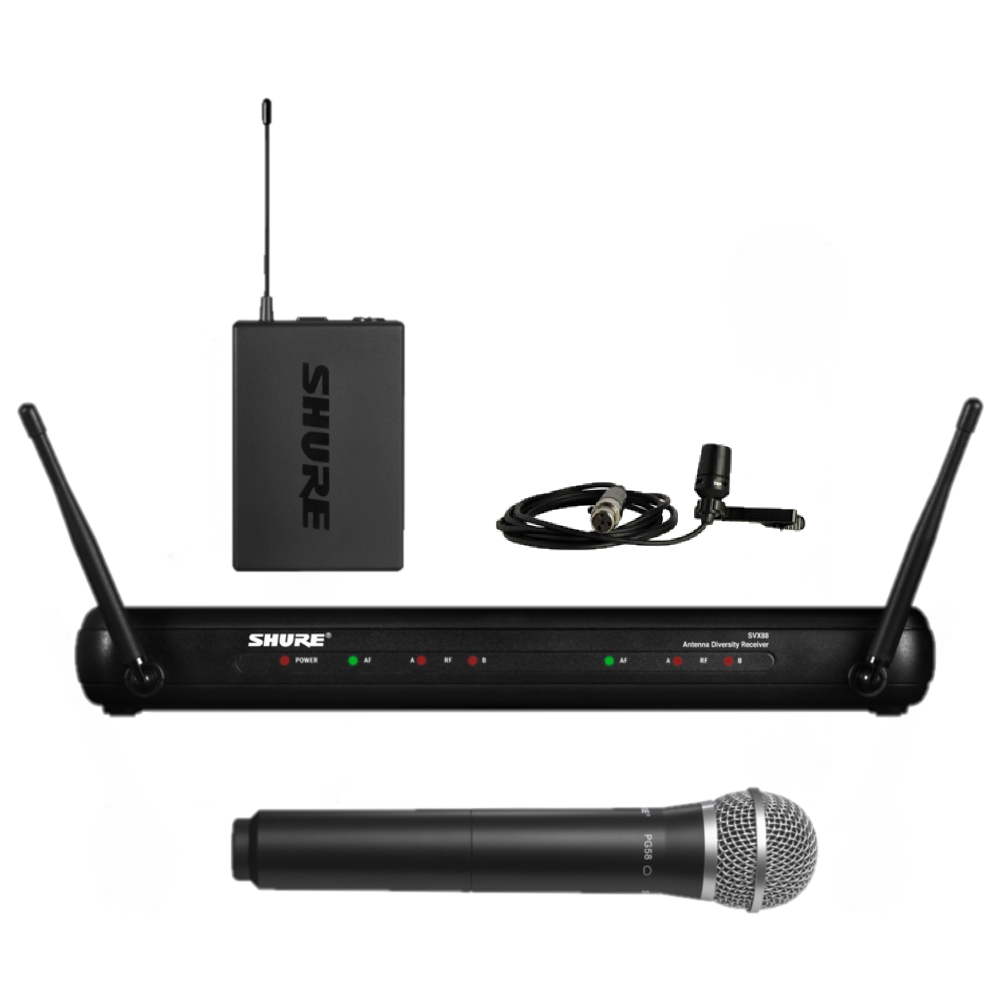 Shure SVX1288/CVL Wireless Microphone System (J9: 558-570MHz)